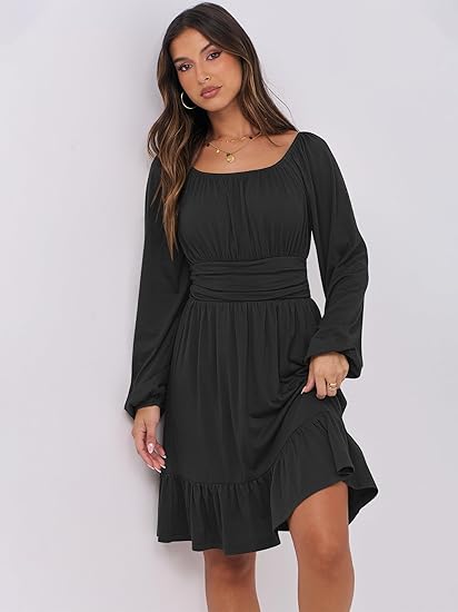 Women's 2025 Long Sleeve Midi Dress