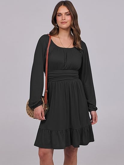 Women's 2025 Long Sleeve Midi Dress